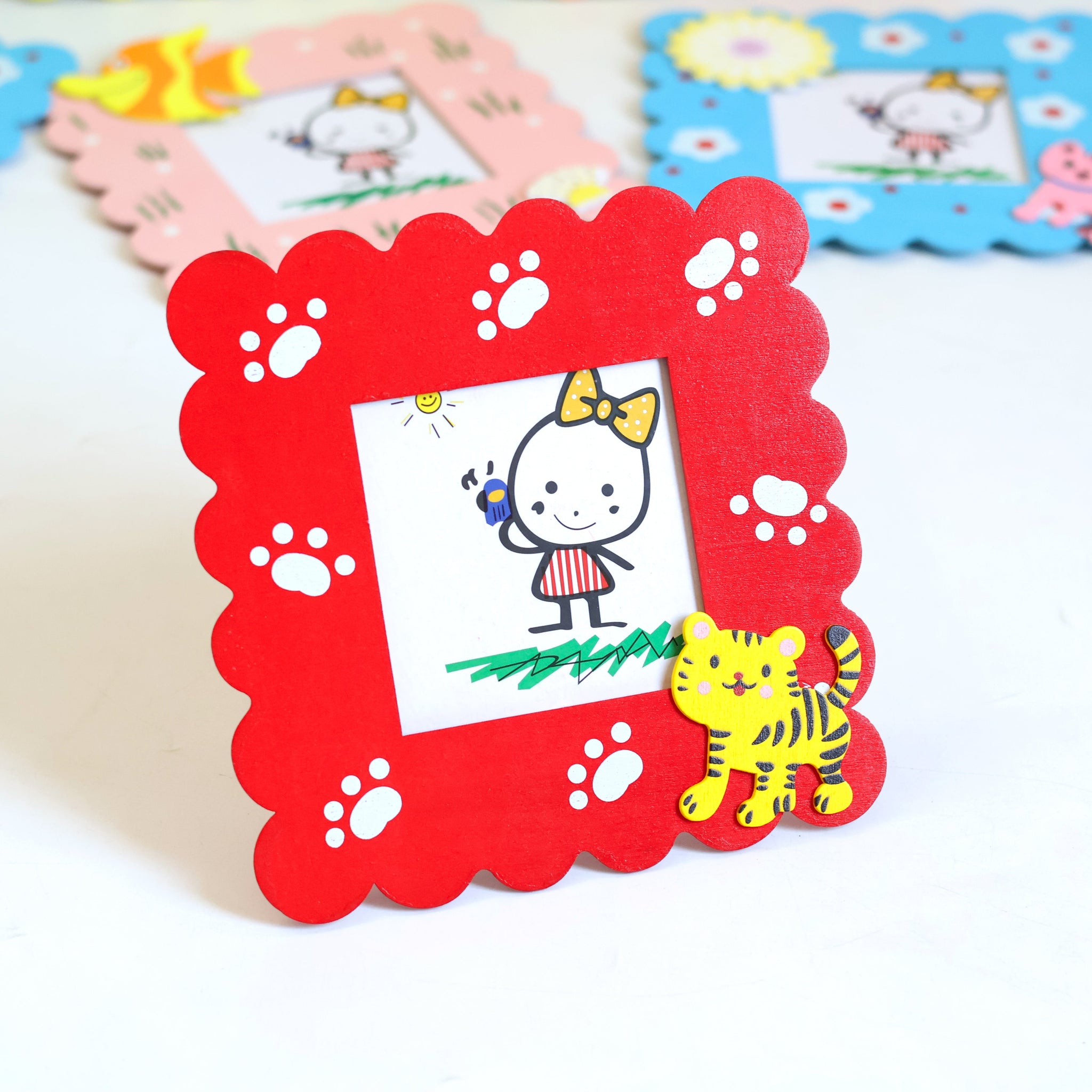 Kids Colorful Wooden Photo Frame