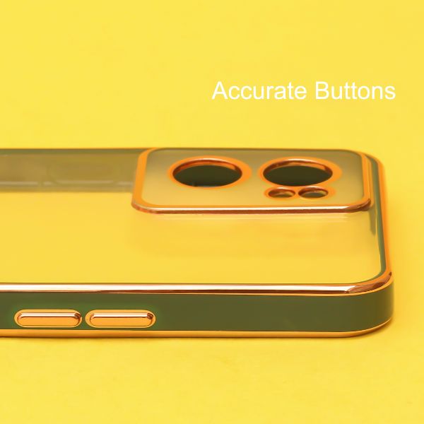 Dark Green Electroplated Transparent Case for Oneplus Nord CE 2