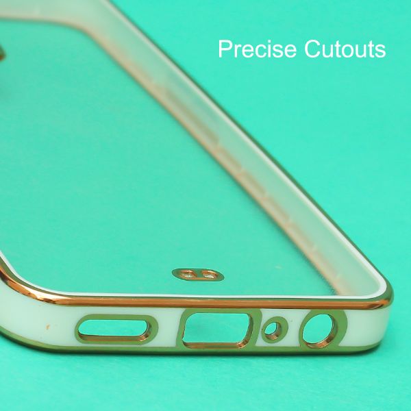 White Electroplated Transparent Case for Oneplus Nord CE 2