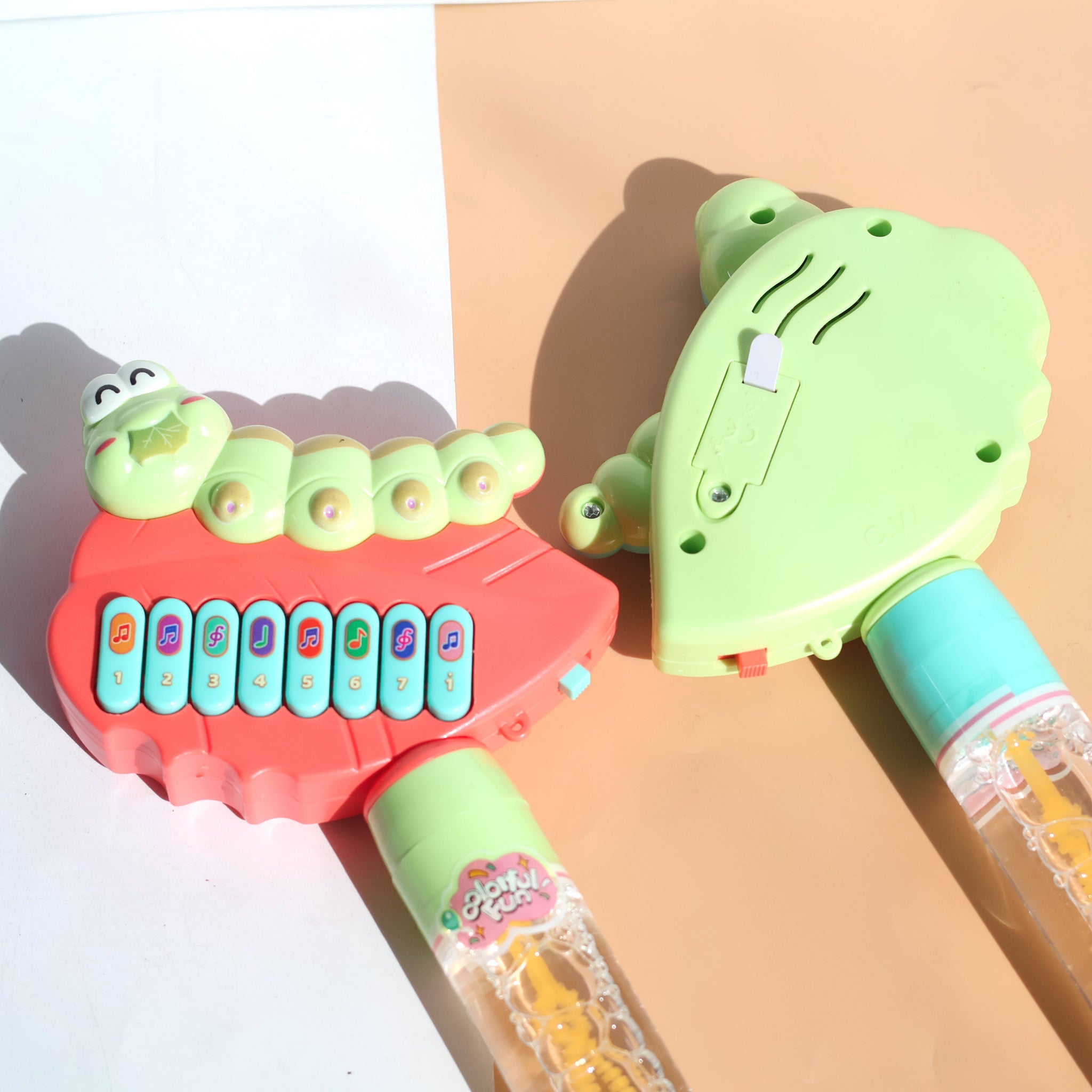 Musical Caterpillar Bubble Blower Wand