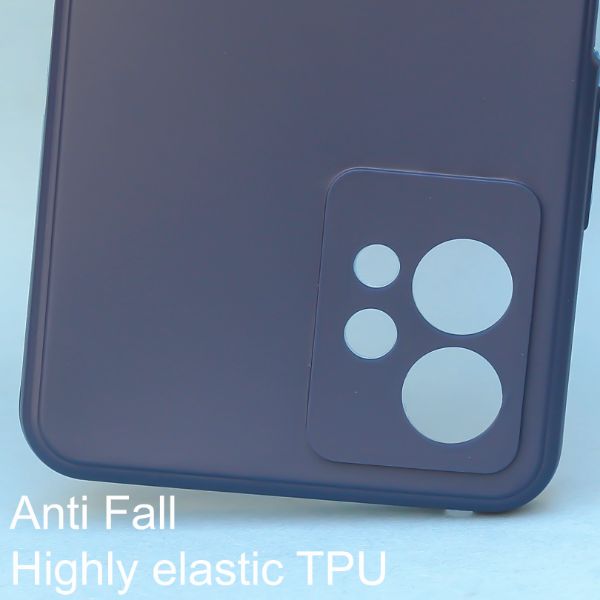 Dark Blue  Candy Silicone Case for Vivo T1 5G