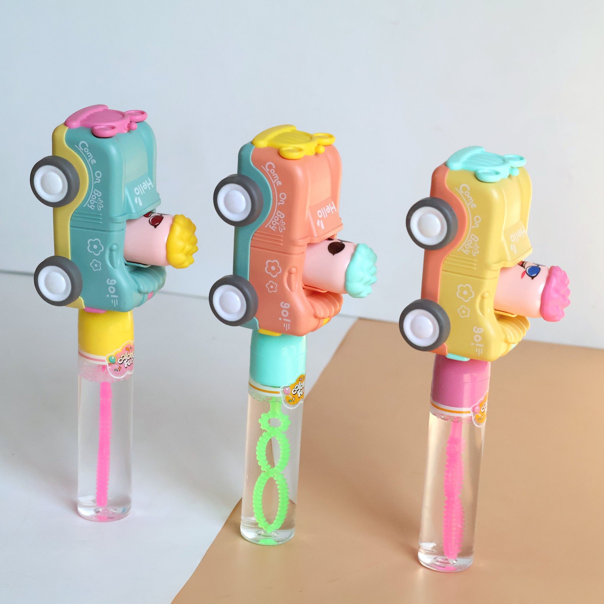 Press & Play Car & Bubble Blower Wand