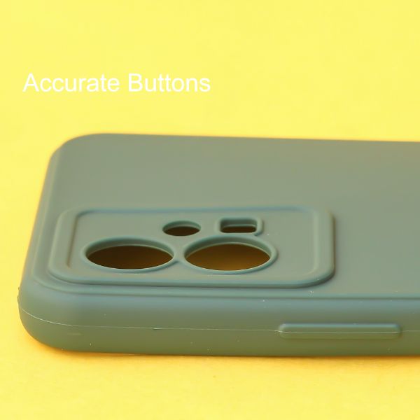 Dark Green candy  Silicone Case for Vivo T1 5G