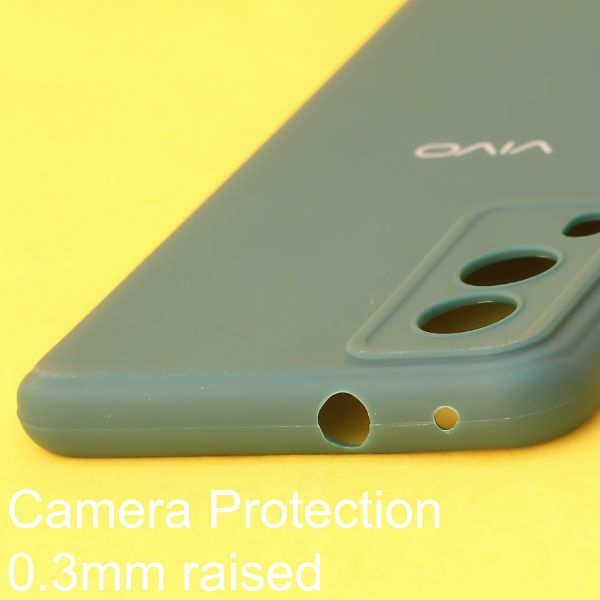 Dark Green candy  Silicone Case for Vivo V21E