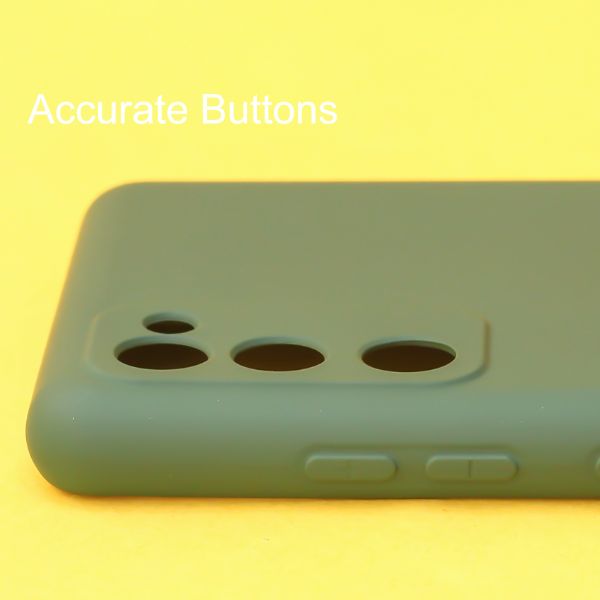 Dark Green Original Camera Silicone case for Samsung S20 FE