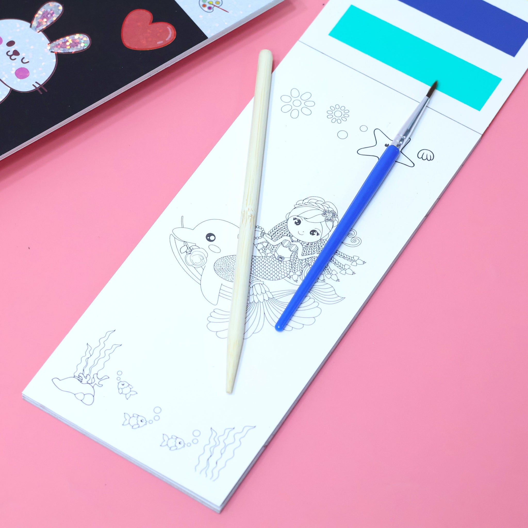 Magical 2 in 1 Scratch & Water Coloring Book