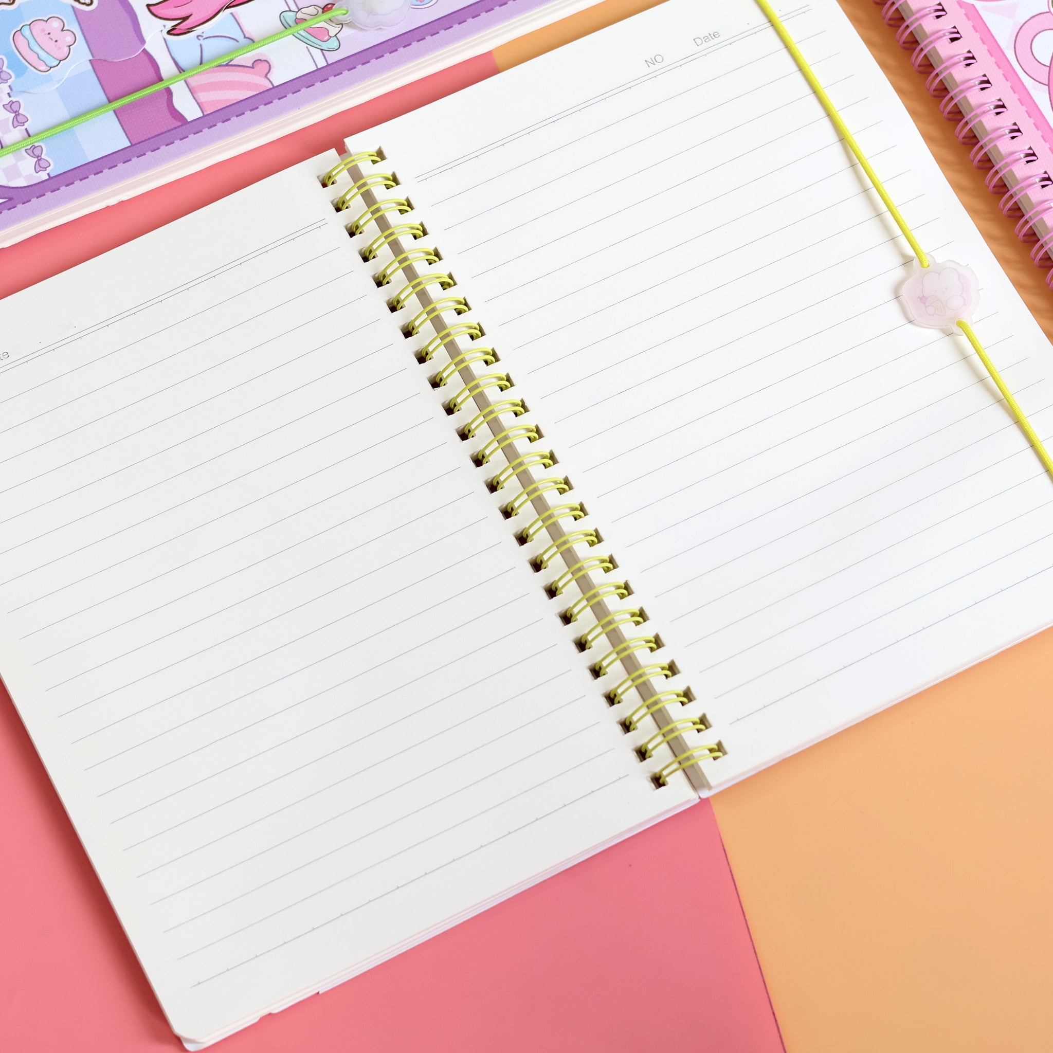 Kawaii Girl's Sweet Moments Spiral Notebook