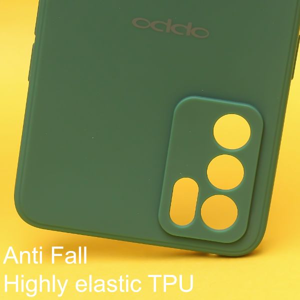 Dark Green Candy Silicone Case for Oppo Reno 6 5g