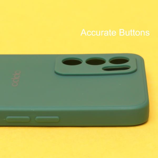 Dark Green Candy Silicone Case for Oppo Reno 6 5g