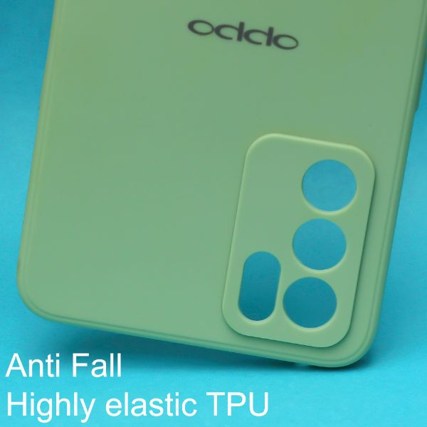 Light Green Candy Silicone Case for Oppo Reno 7