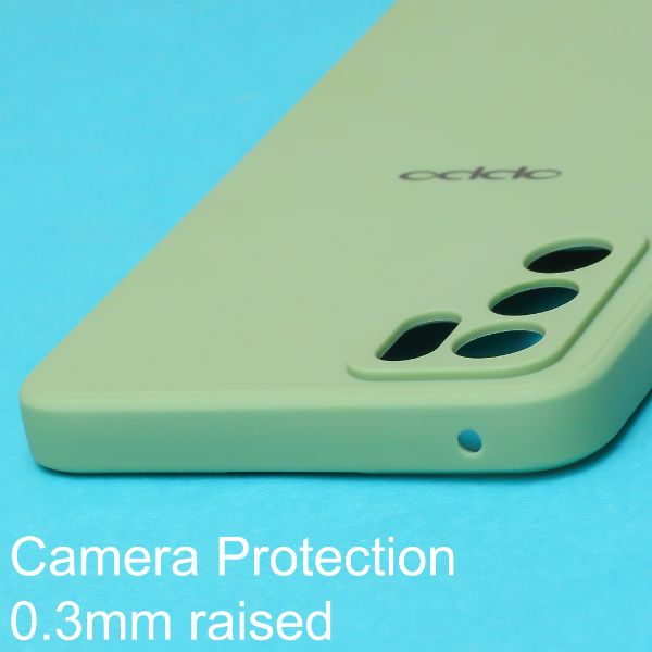 Light Green Candy Silicone Case for Oppo Reno 7