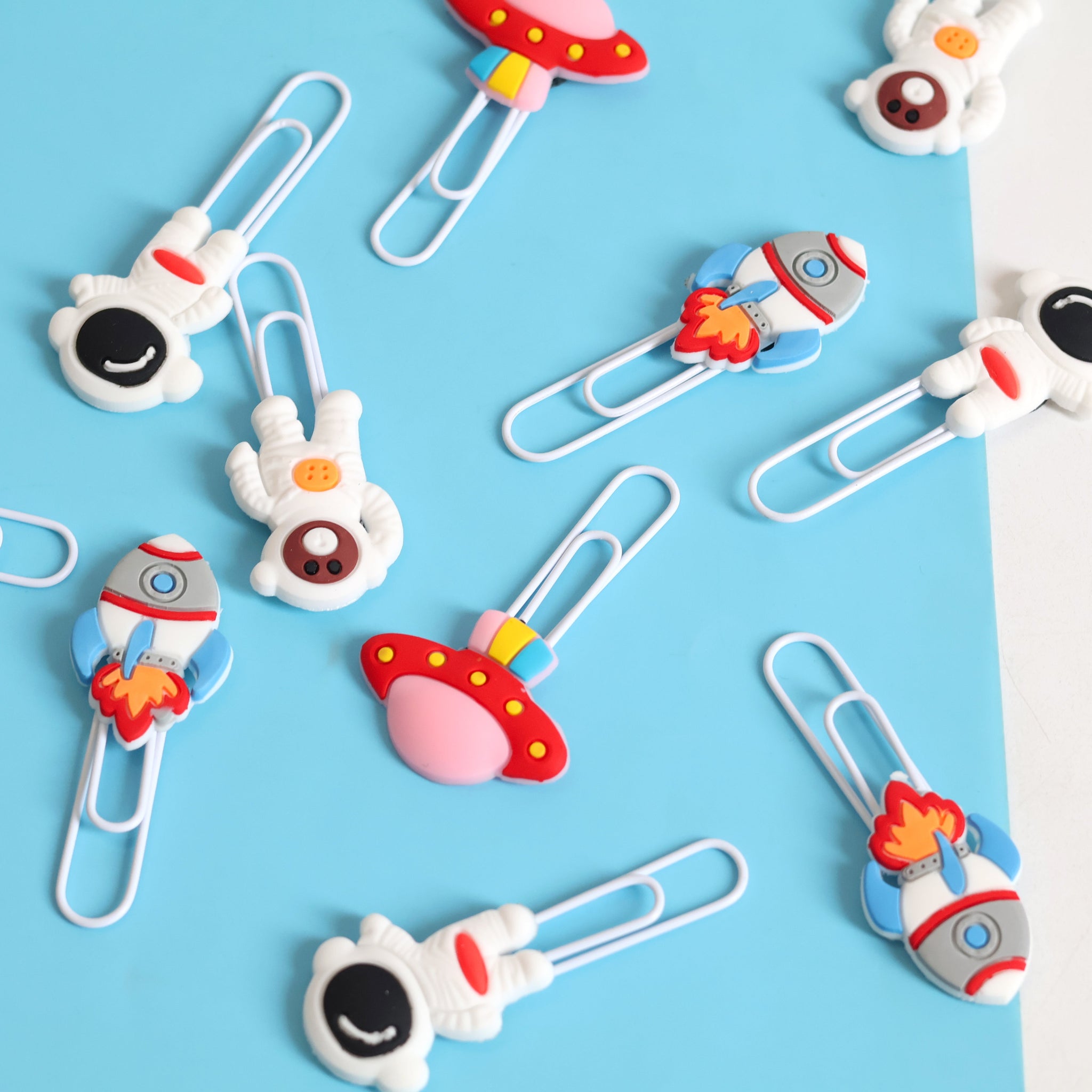 Space-Themed Bookmarks Paperclip Set of 4pcs