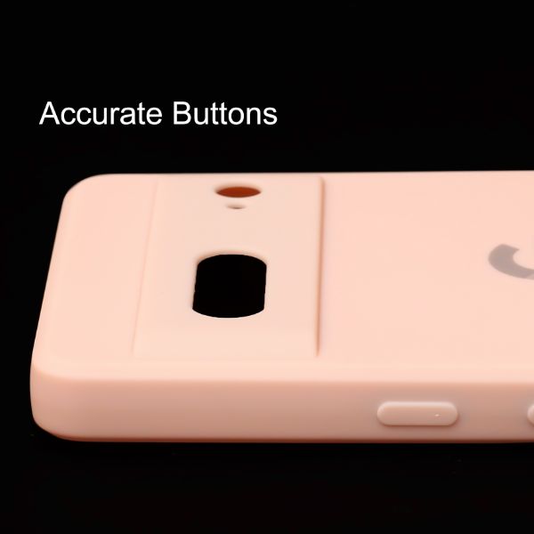 Peach Candy Camera Silicone Case for Google Pixel 7