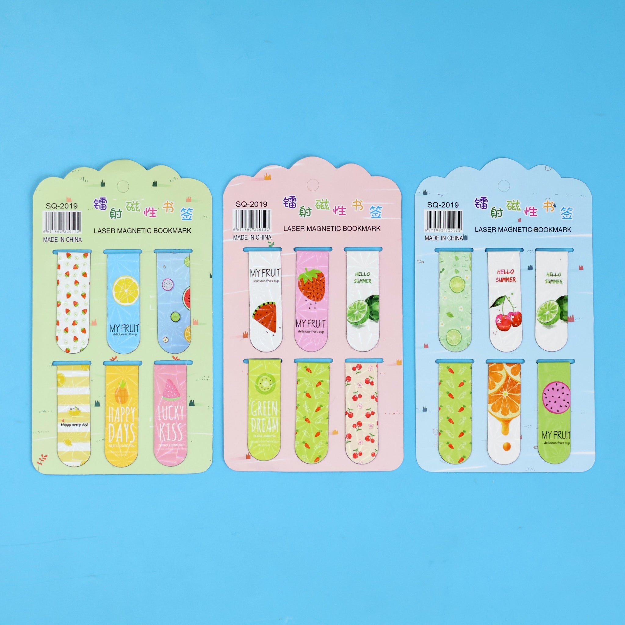 Cartoon Magnetic Bookmarks Set of 6