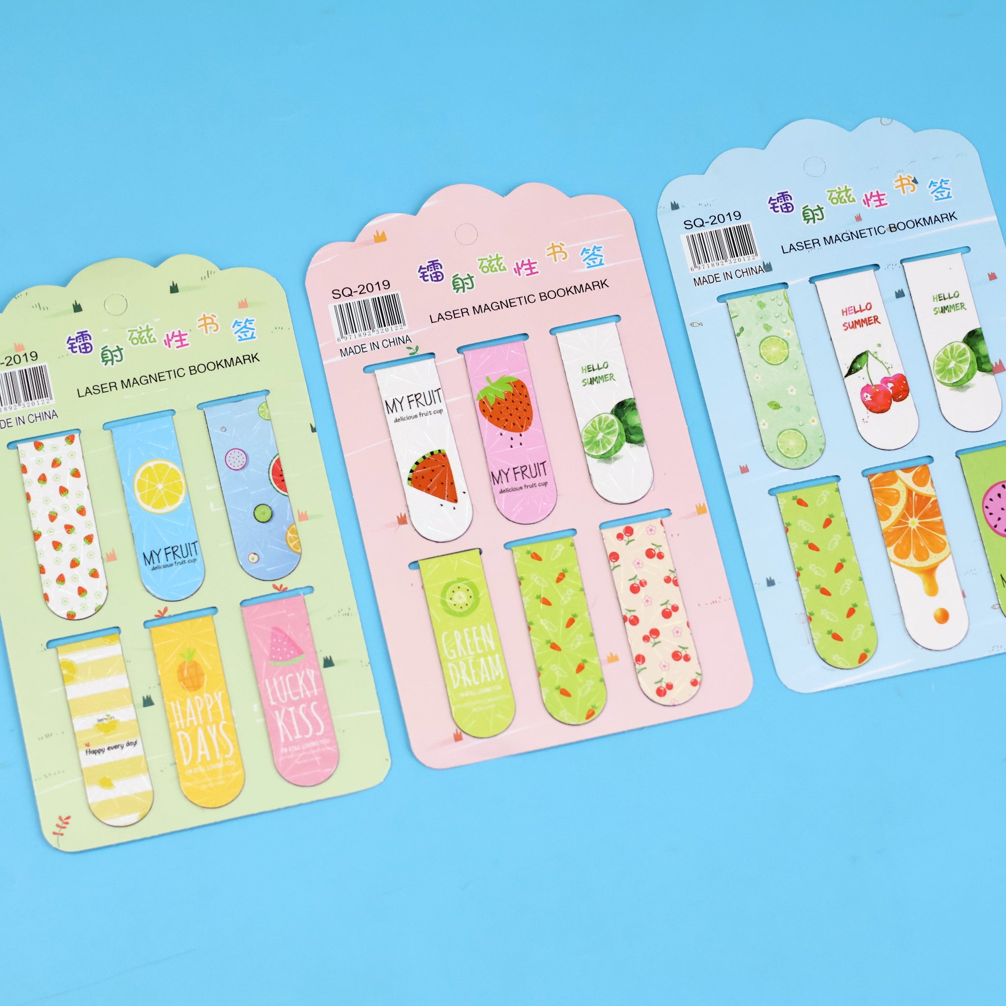 Cartoon Magnetic Bookmarks Set of 6