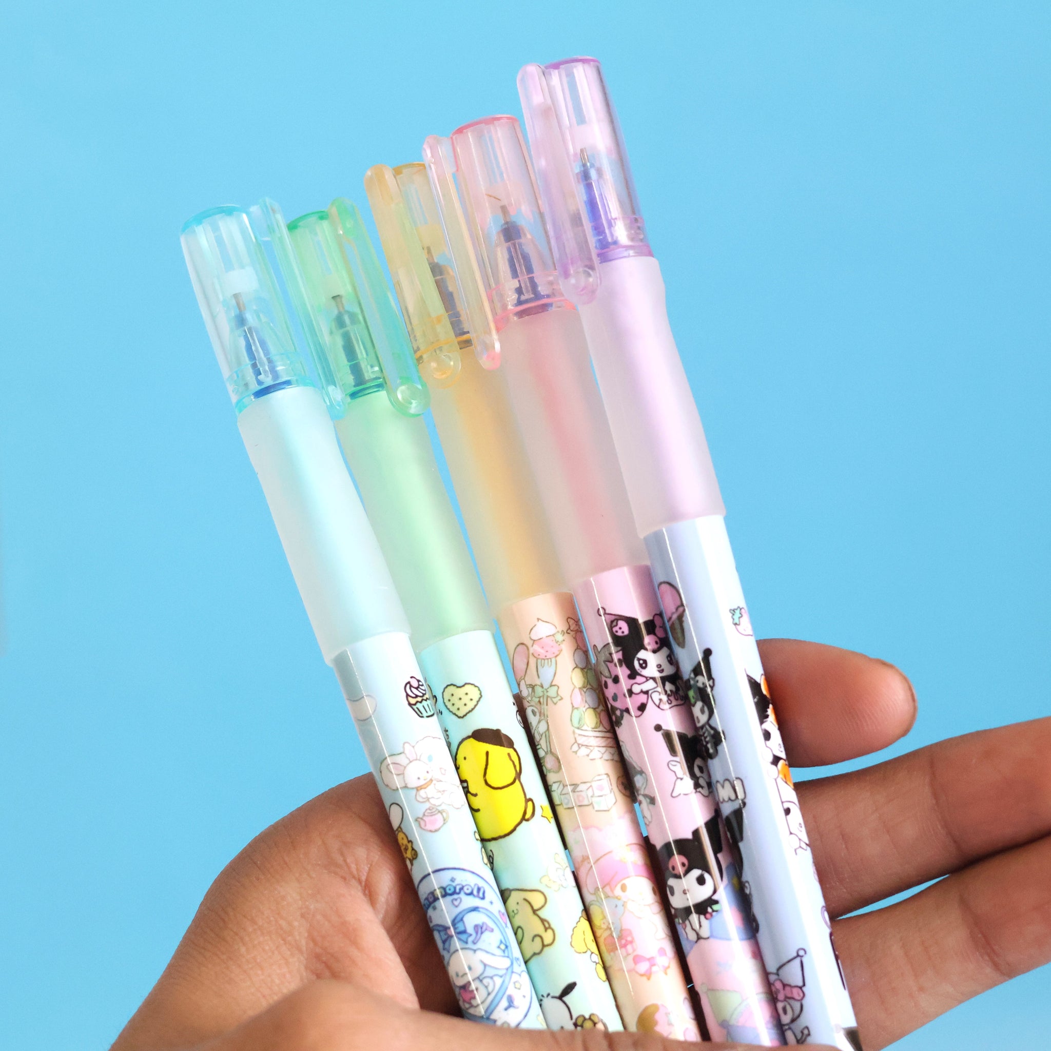 Cartoon Magic Gel Pen Pack of 5pcs