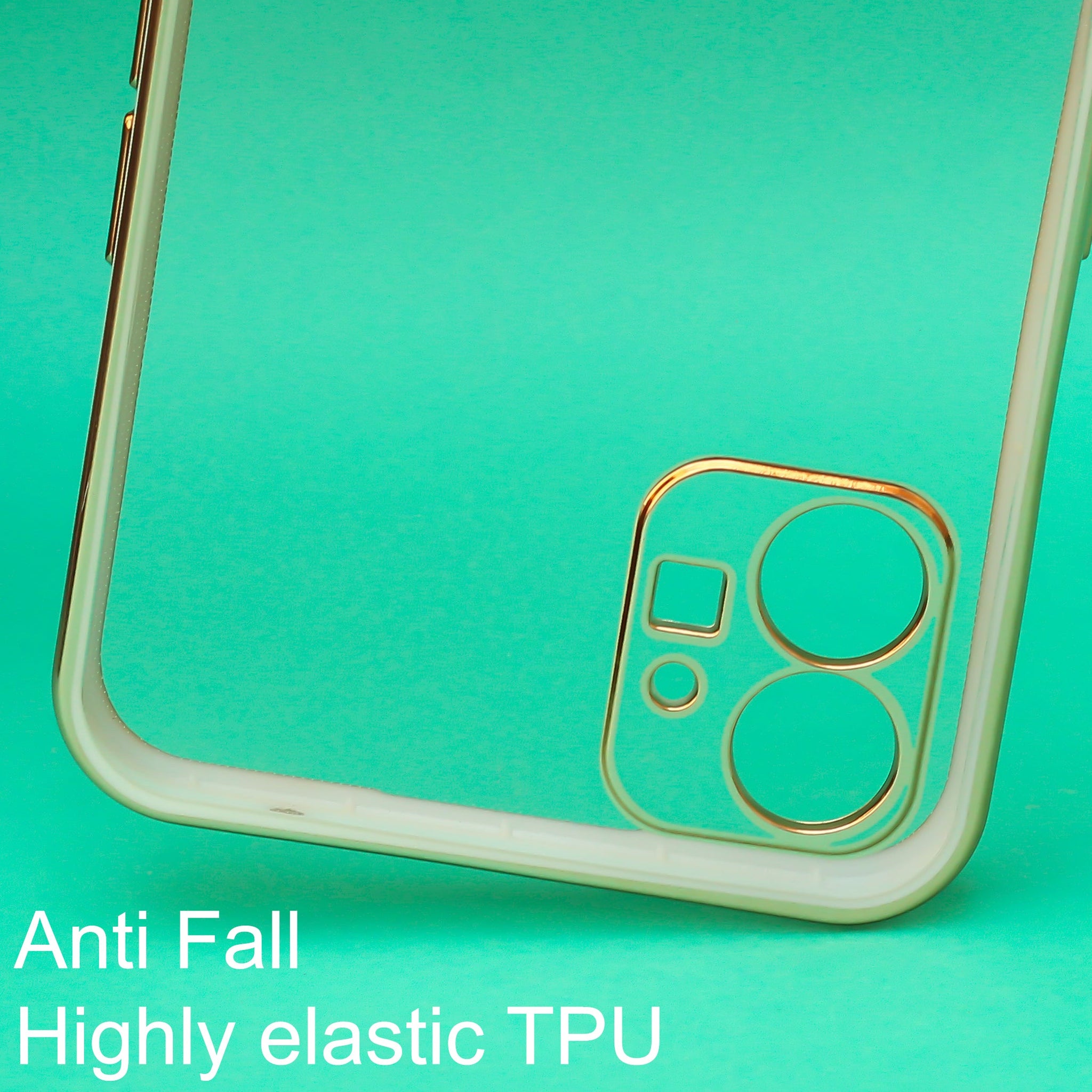 White Electroplated Transparent Case for Nothing Phone 1