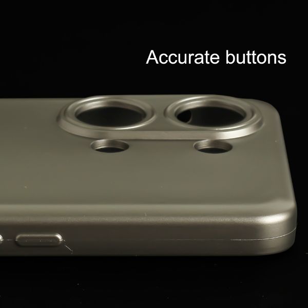 Dark Grey Metallic Finish Silicone Case for Oneplus nord 3