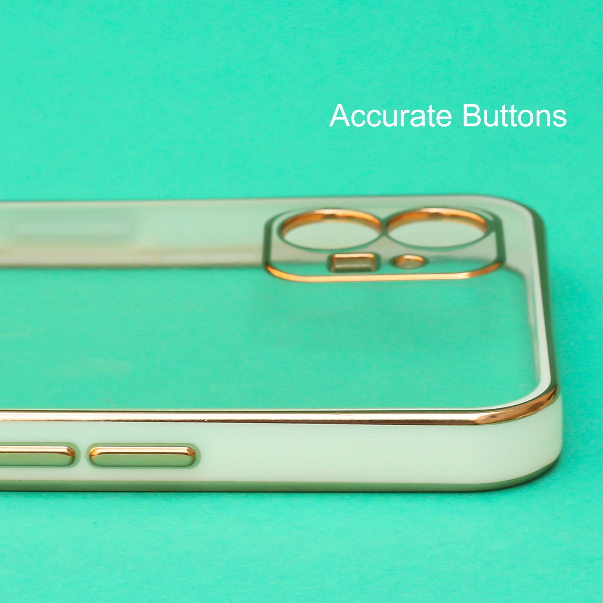 White Electroplated Transparent Case for Nothing Phone 1