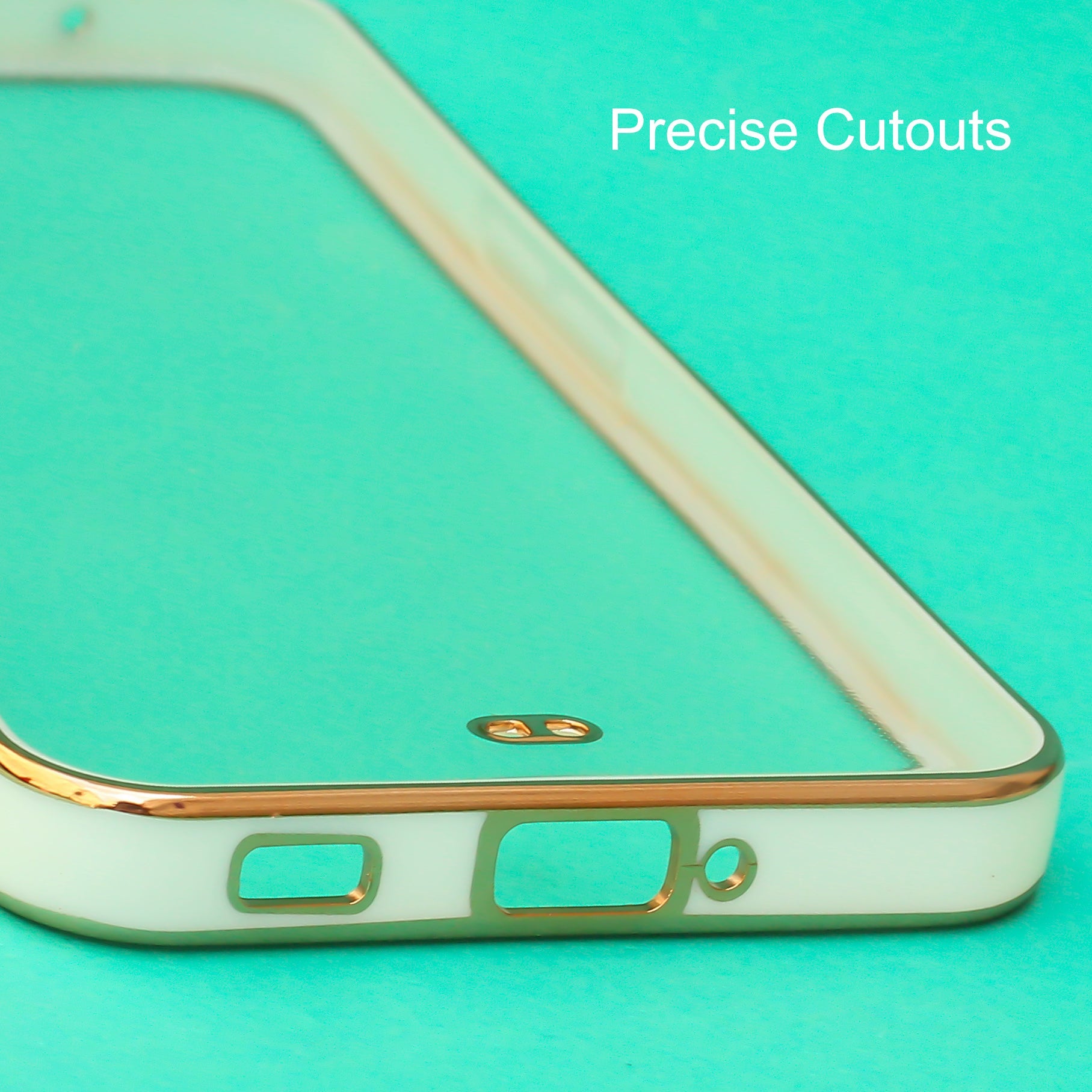 White Electroplated Transparent Case for Nothing Phone 1