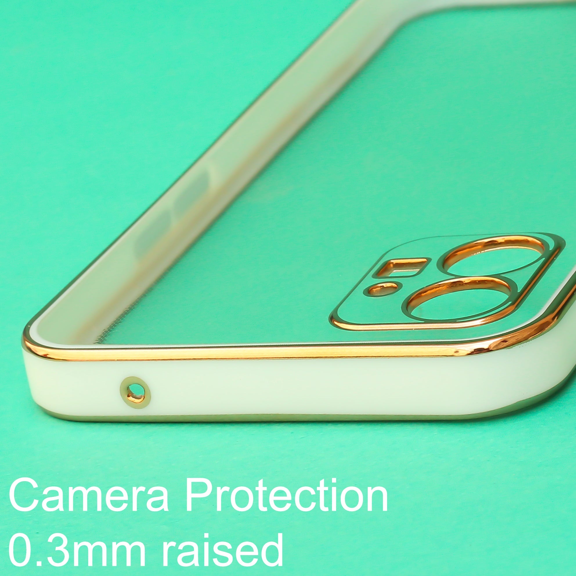 White Electroplated Transparent Case for Nothing Phone 1