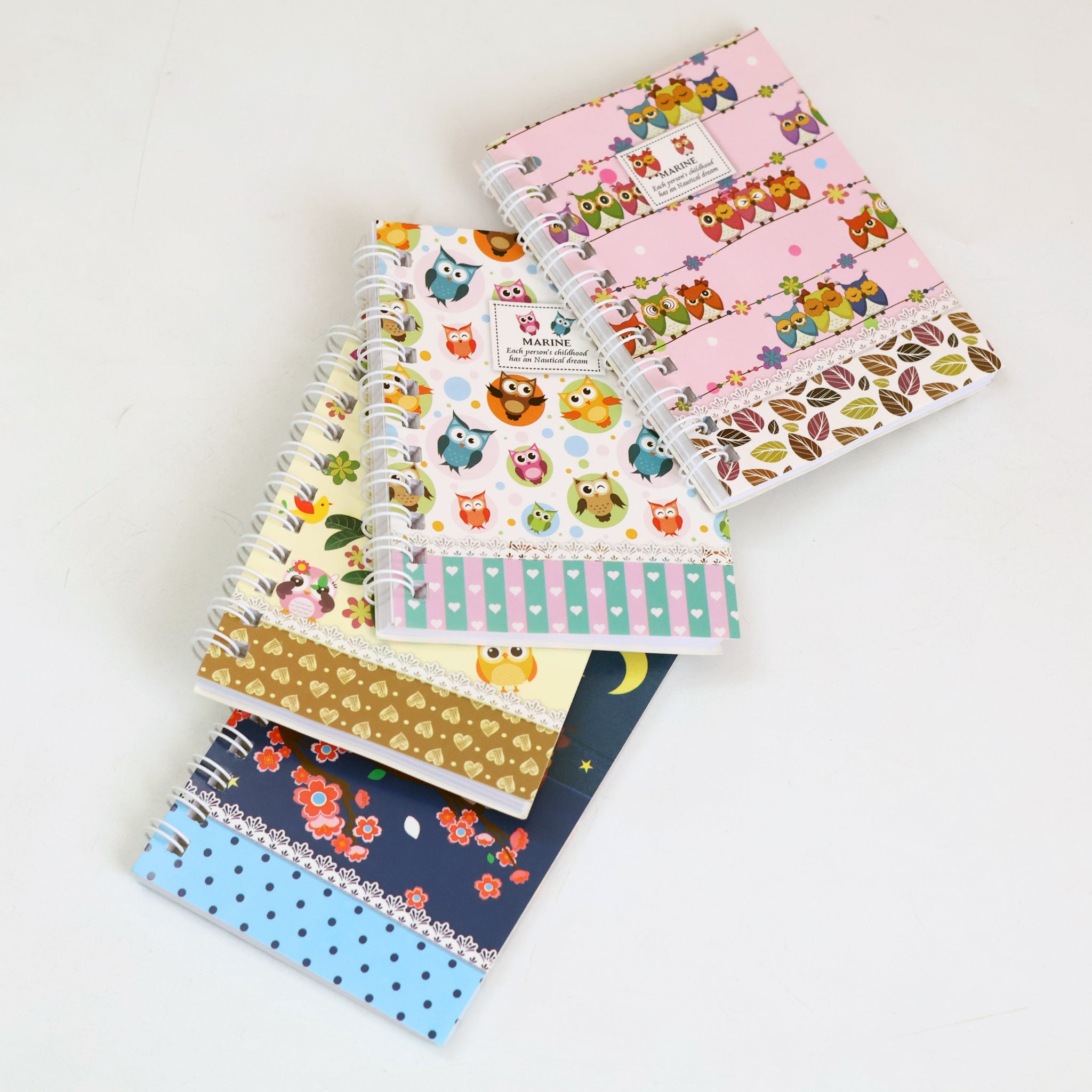 Owl Mini Pocket Spiral Diary