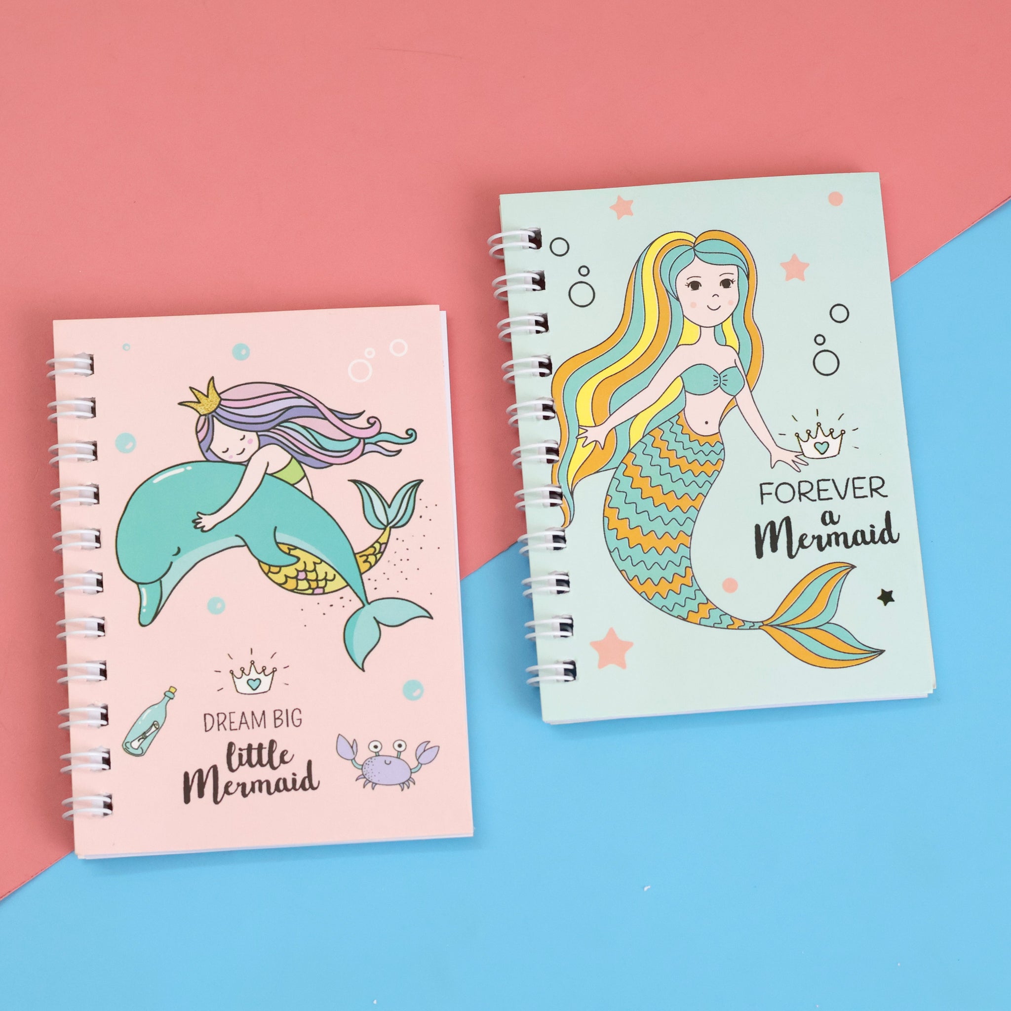 Ocean-Inspired Mermaid Spiral Diary
