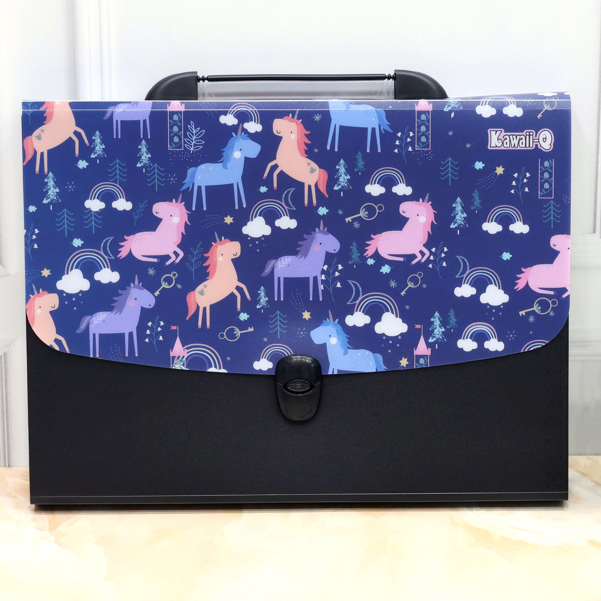Unicorn File Folder With Handle And Push Lock! 📁🔒