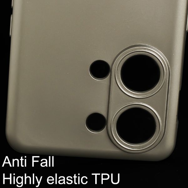 Dark Grey Metallic Finish Silicone Case for Oneplus nord 3