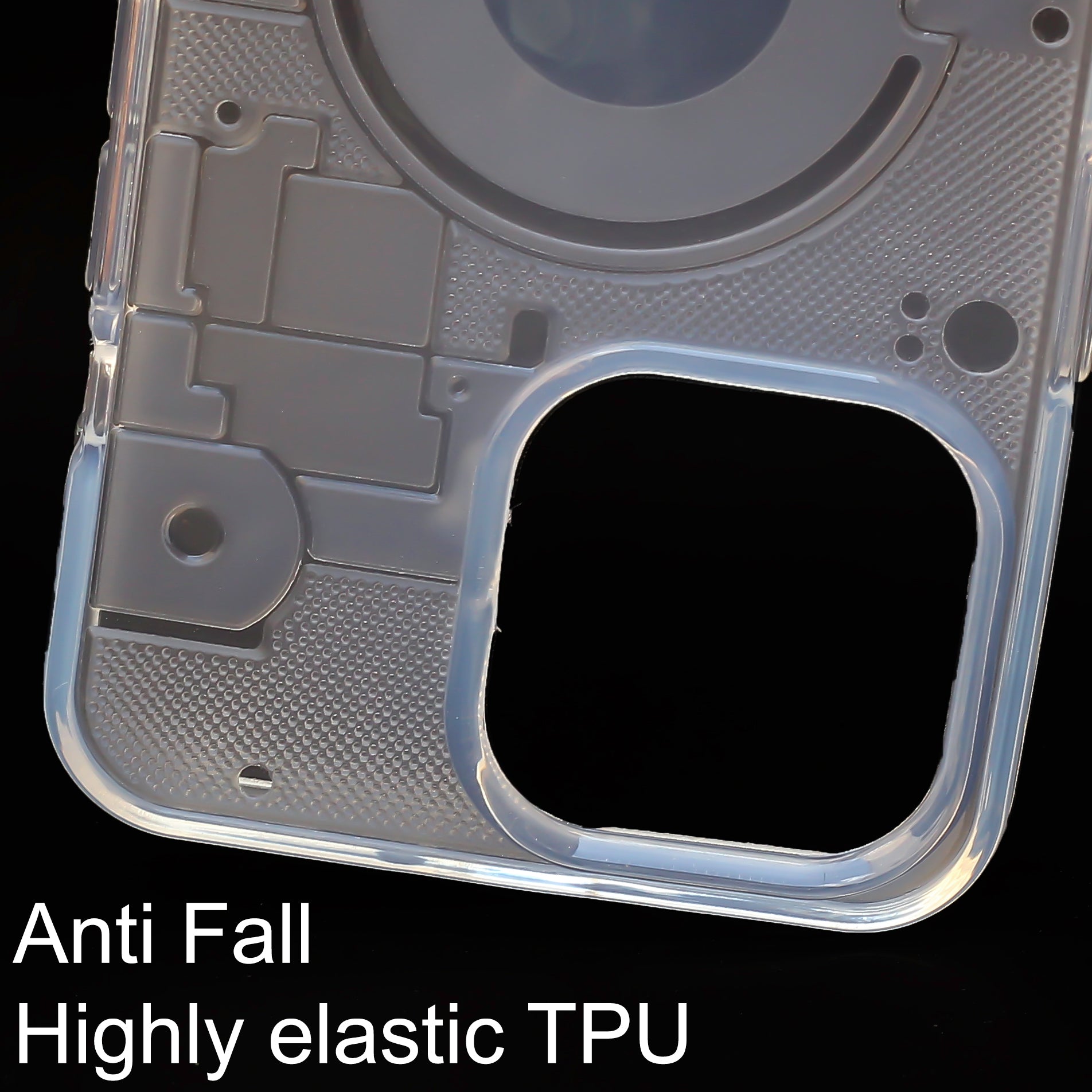 Trans white silicon Case for Apple iphone 15 Pro Max