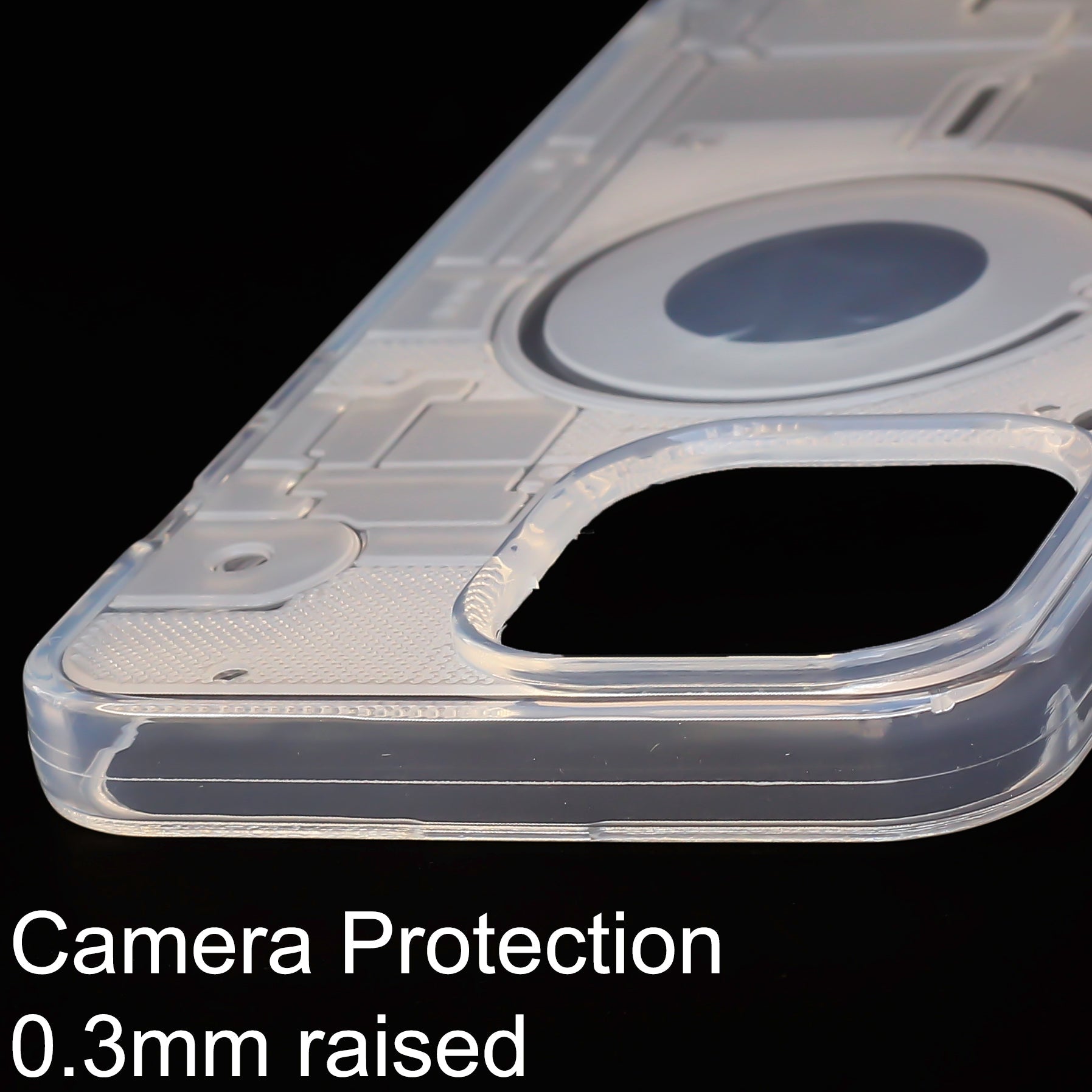 Trans white silicon Case for Apple iphone 15 Pro Max