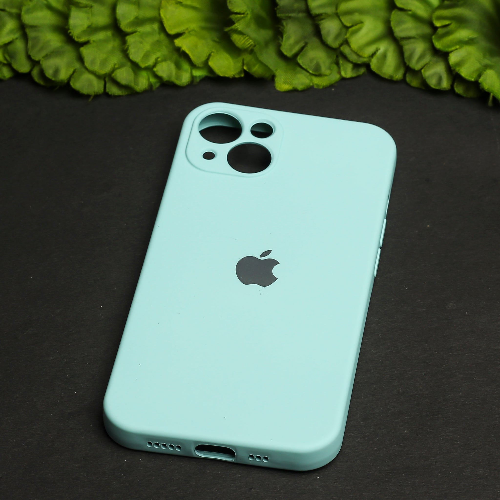 Light Blue Original Camera Silicone case for Apple iphone 14