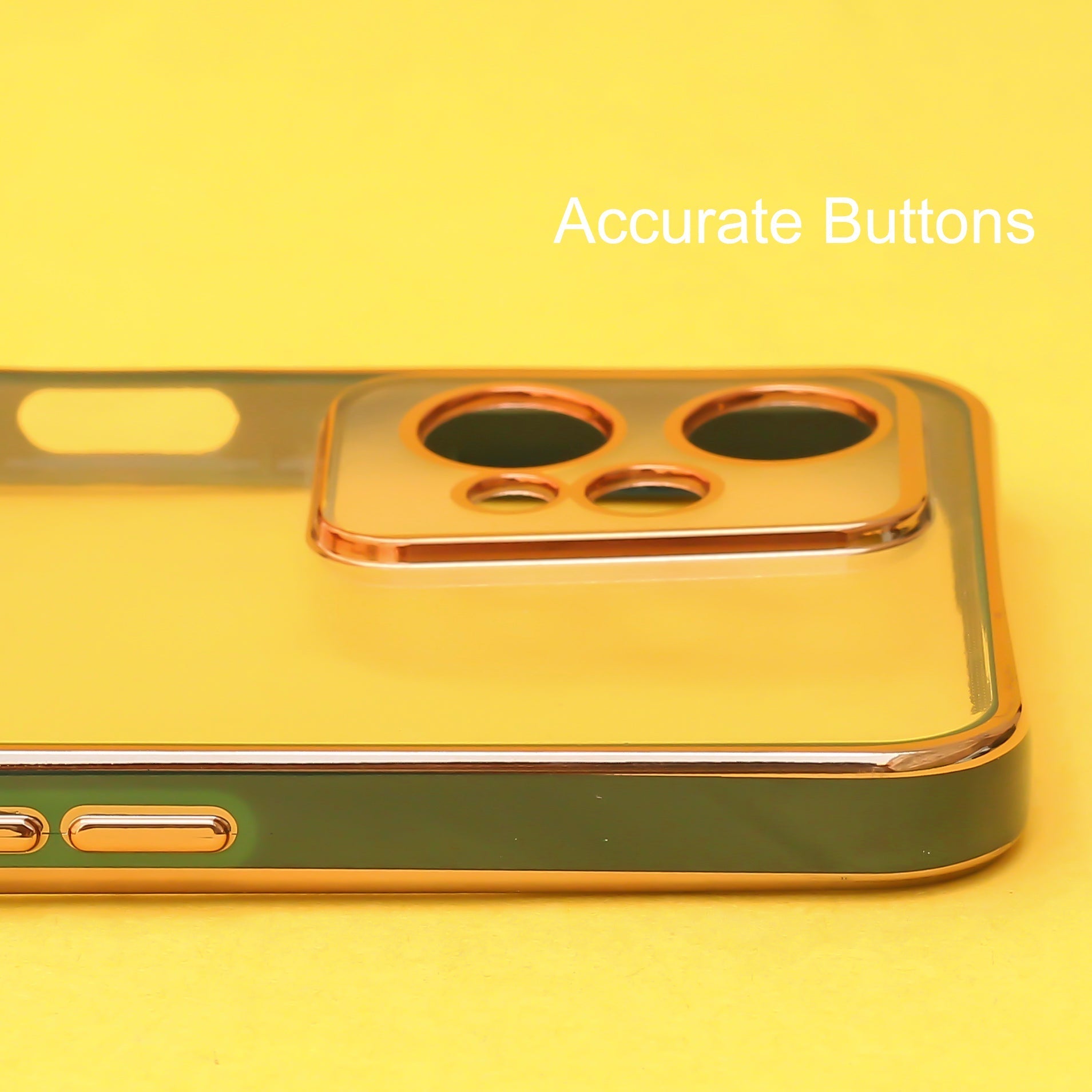 Dark Green Electroplated Transparent Case for Realme 9 Pro 5G