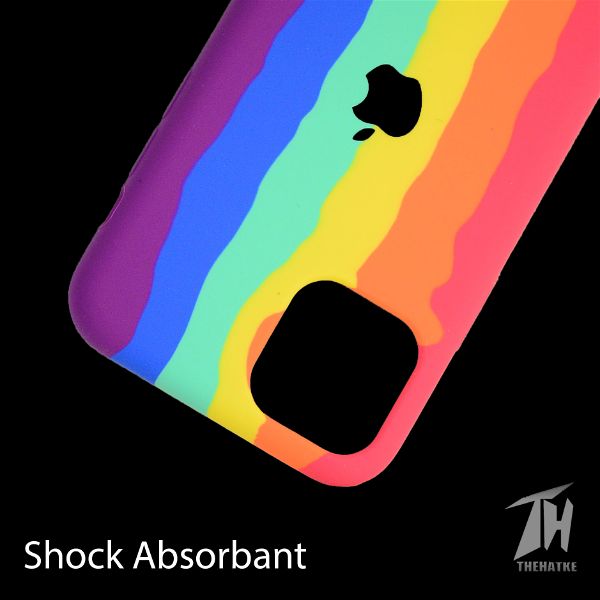 Rainbow Silicone Case for Apple iphone 11 pro max