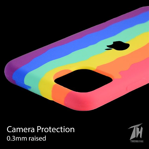 Rainbow Silicone Case for Apple iphone 11 pro max