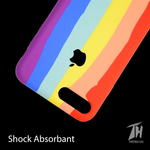 Rainbow Silicone Case for Apple iphone 7 plus