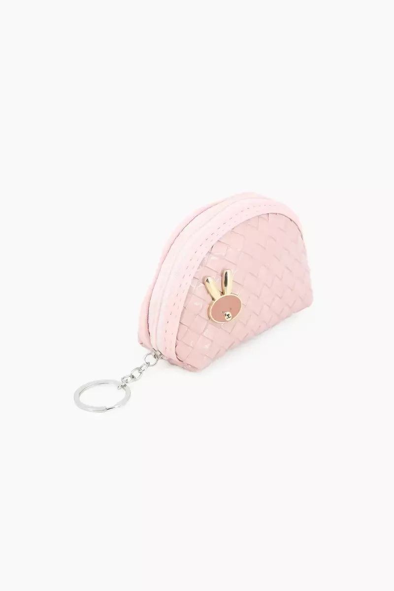 Half Moon Style Small Money Purse for Women (Baby Pink)