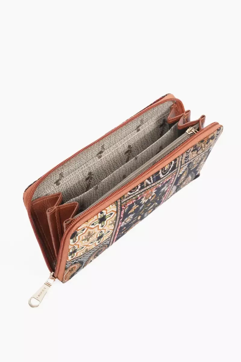 Paisley Print Purse for Women - Black