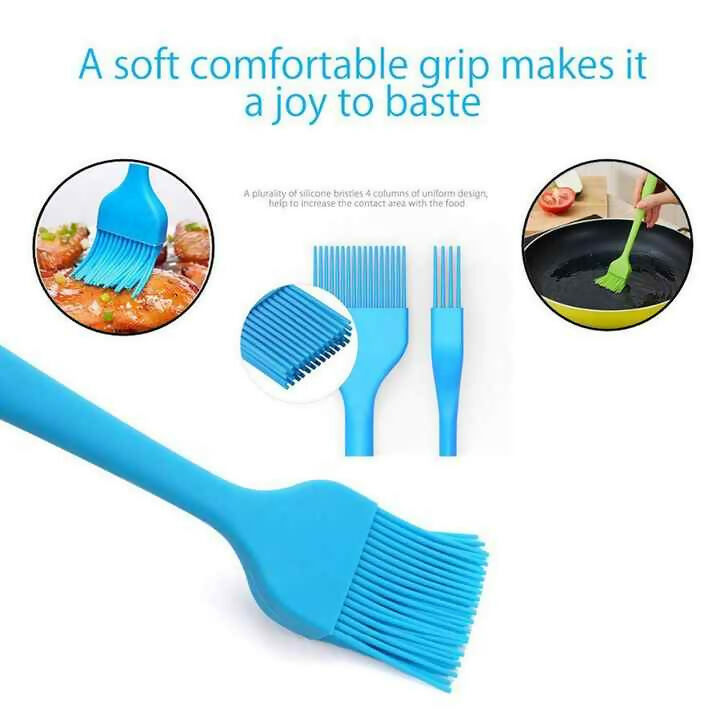 Heat-Resistant Silicone Oil Brush (Pack of 2)