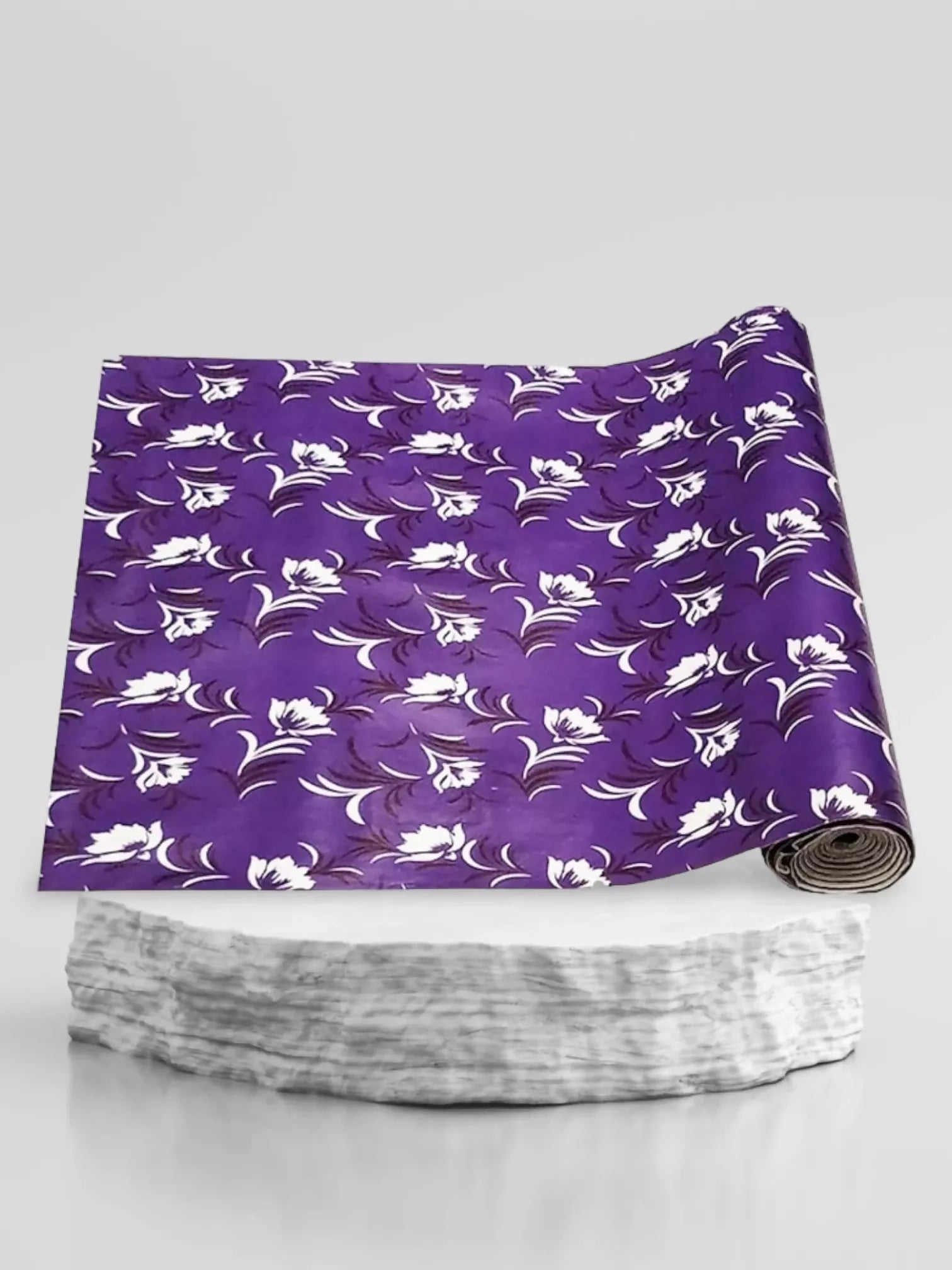 Mopak Decor Polyester Solid Fridge Mat & Cover - (Purple)