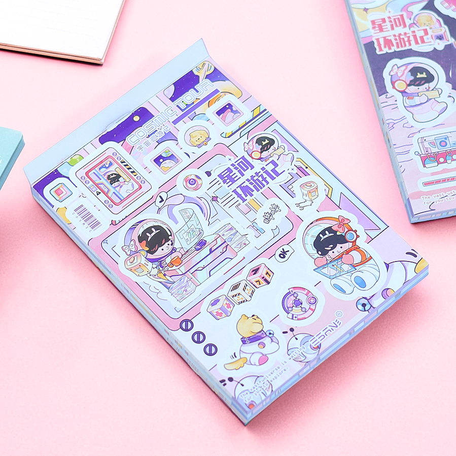 Space Theme 3 in 1 Weekly Planner/ To do List/ Journals Notebook
