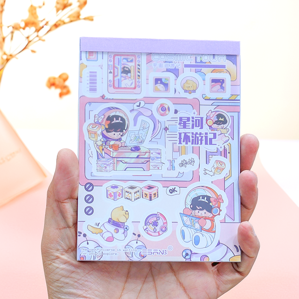 Space Theme 3 in 1 Weekly Planner/ To do List/ Journals Notebook