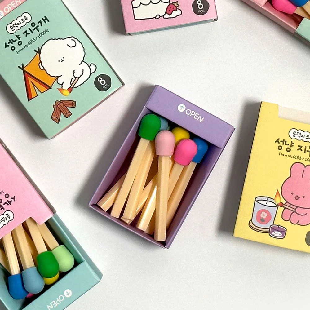 Match Stick Erasers