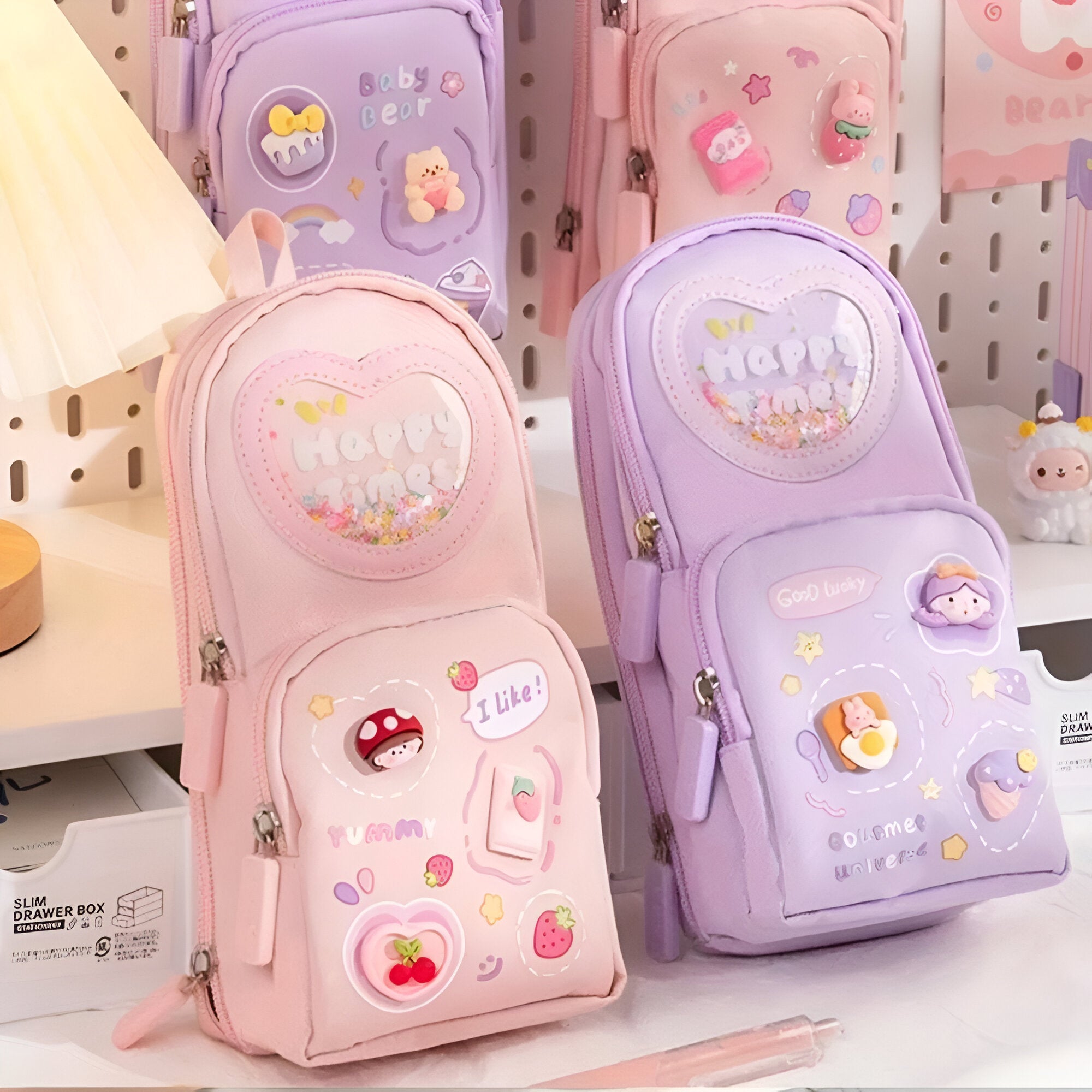 Cool & Organized! 6-Compartment Pencil Pouch