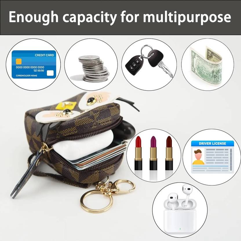 Cute Owl Backpack Coin Purse Keyring