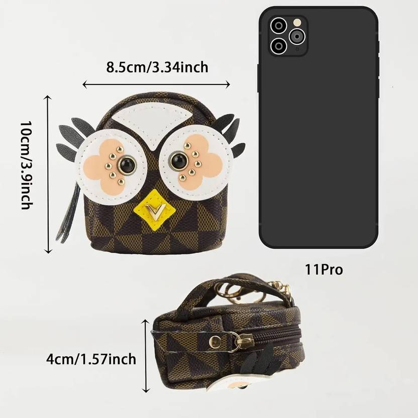Cute Owl Backpack Coin Purse Keyring
