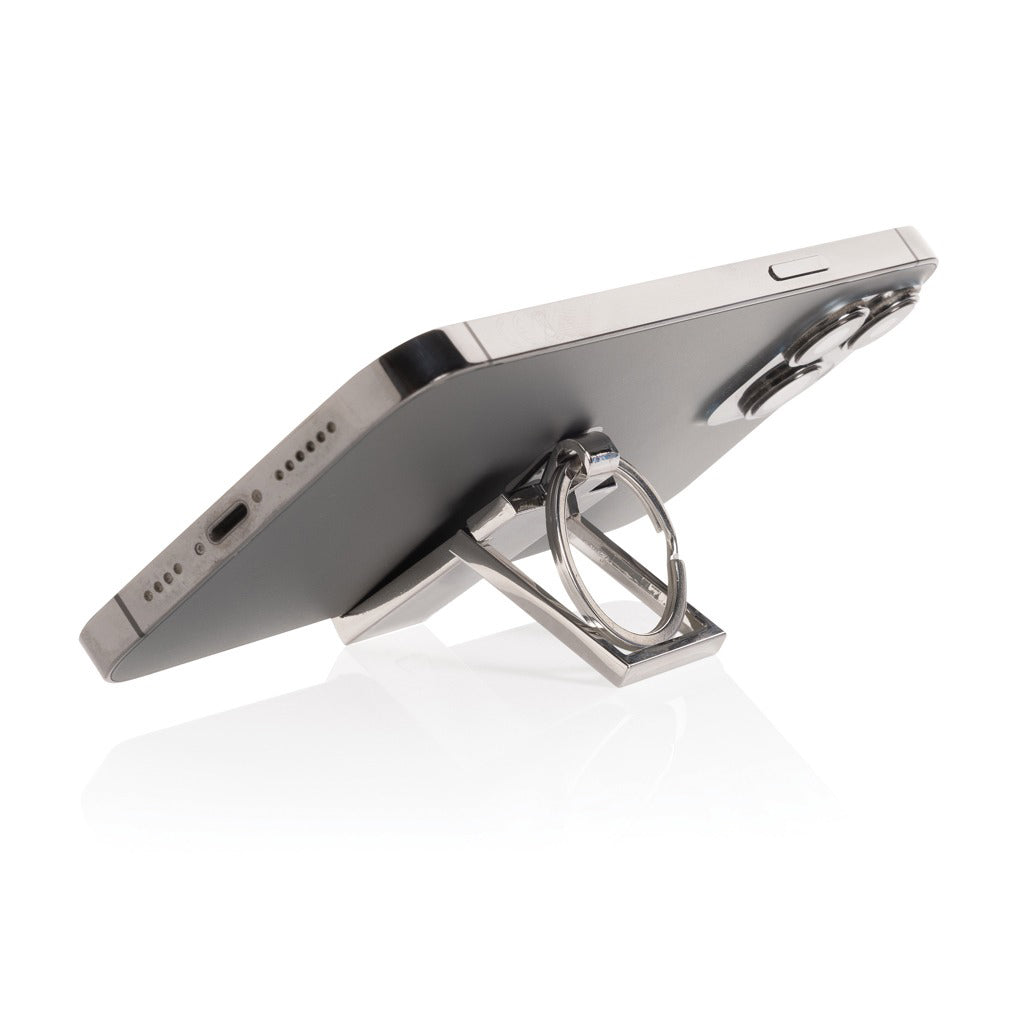 2-in-1 Metal Keychain + Mobile Stand – Sleek & Handy