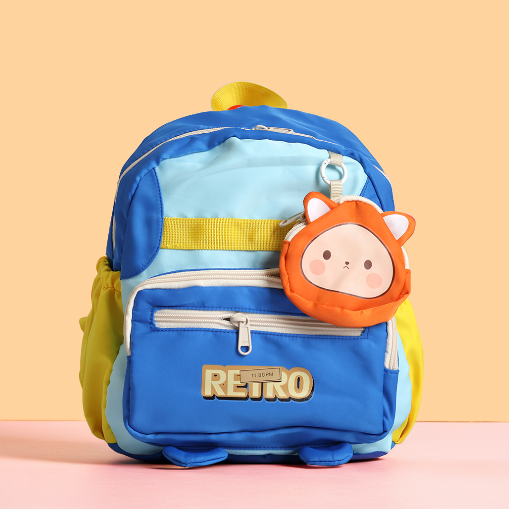 Cool Kids' Retro School Bag with Adorable Coin Pouch