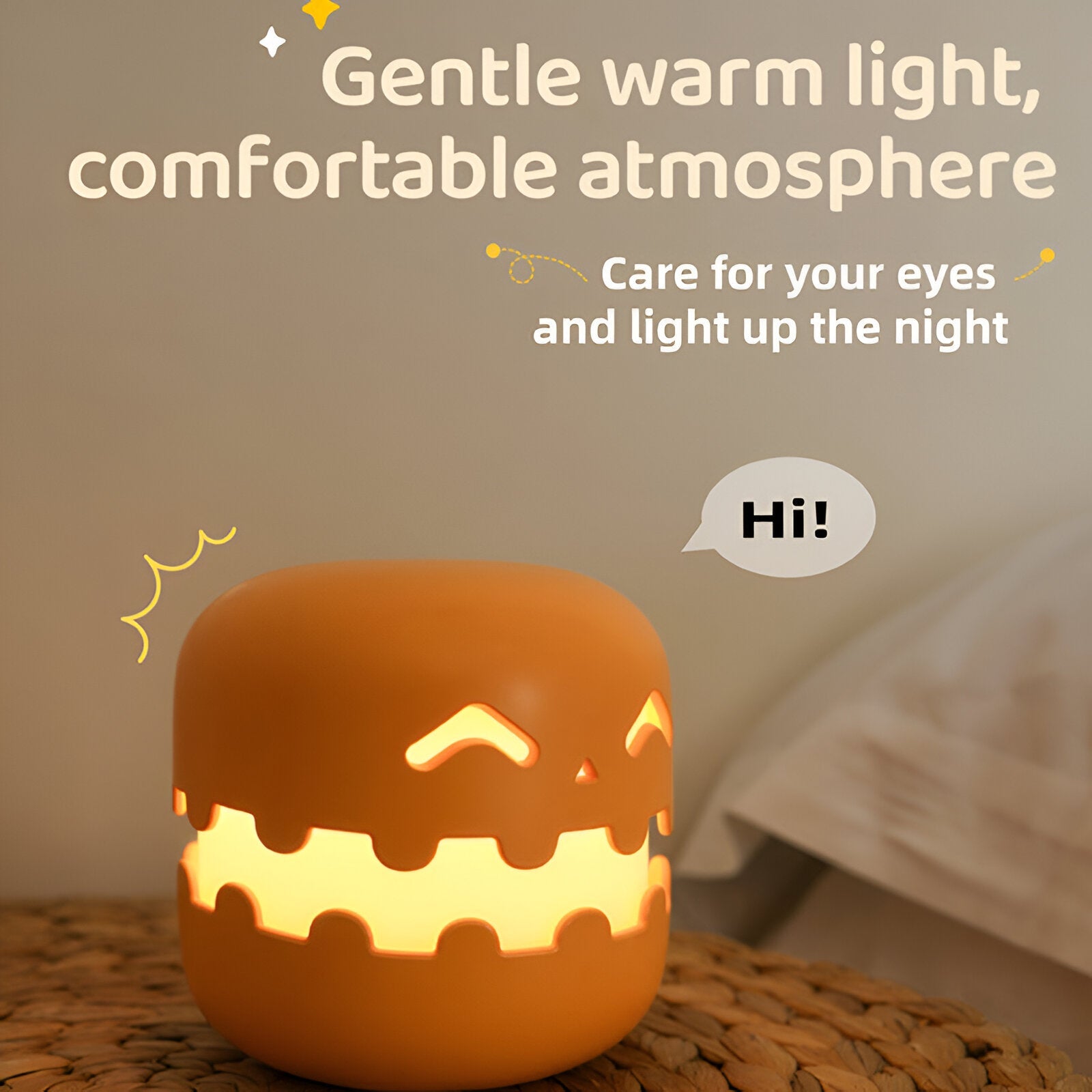 Spooky-Cute Pumpkin LED NIght Lamp