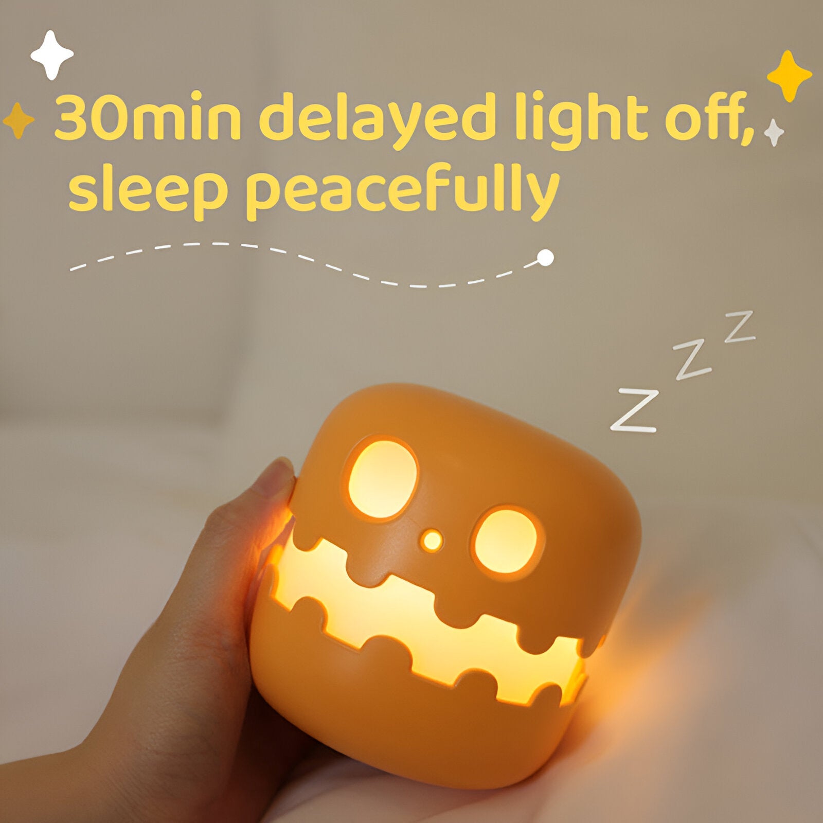 Spooky-Cute Pumpkin LED NIght Lamp